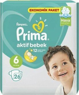 Prima Aktif Bebek 6 Beden Bebek Bezi