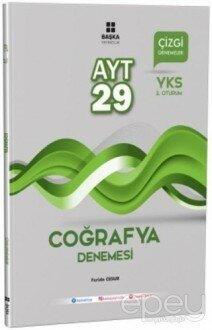 2018 YKS AYT Coğrafya 29 Çizgi Denemeler 2. Oturum