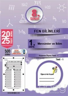 8. Sınıf Fen Bilimleri Ünite Değerlendirme Testleri