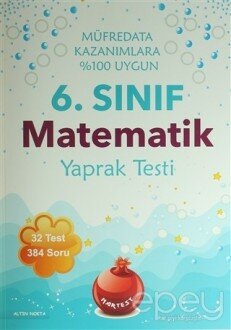 6. Sınıf Matematik Yaprak Testi