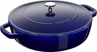 Staub Braisers Chistera Yağmur Efektli Kapaklı Döküm Tencere