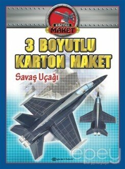 Savaş Uçağı - 3 Boyutlu Karton Maket