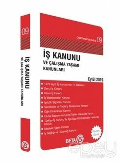 İş Kanunu ve Çalışma Yaşamı Kanunları Eylül 2019