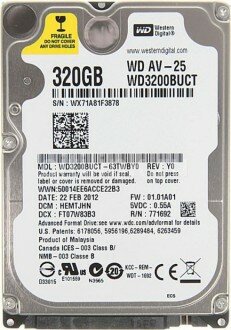 WD AV-25 HDD (320 GB) (WD3200BUCT)