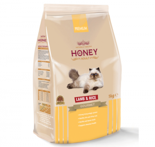 Honey Premium Gurme Adult Kuzu Etli ve Pirinçli 1 kg Kedi Maması (1000 gr)