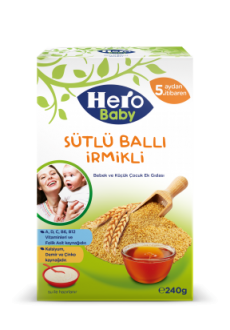 Hero Baby Sütlü Ballı İrmikli 240 gr Kaşık Mama (240 gr)