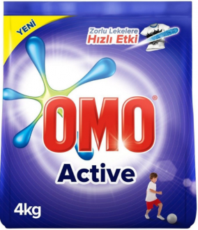 Omo Active Toz Çamaşır Deterjanı 4 kg