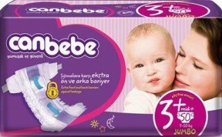 Canbebe 3+ Beden Bebek Bezi