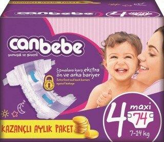 Canbebe 4 Beden Bebek Bezi