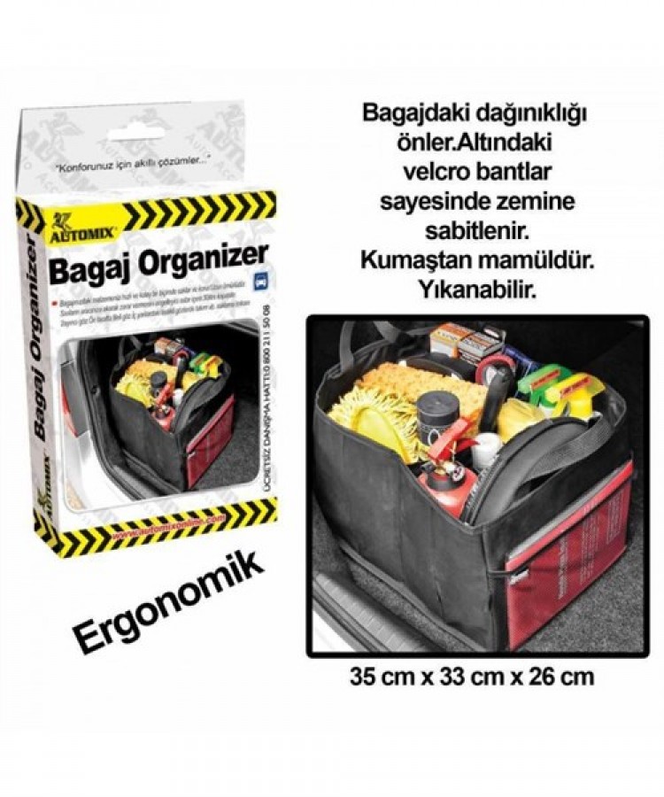 BAGAJ ÇANTASI ORGANİZER 30LT 35X33X26CM KOD:11350