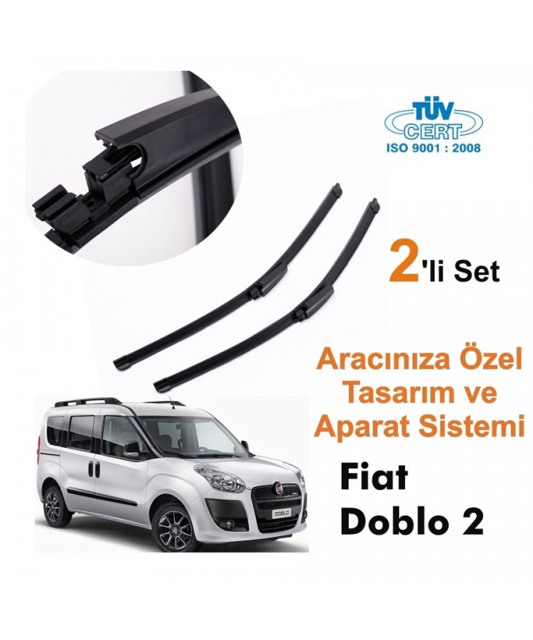 Fiat Doblo Araca Özel Silecek Takımları 400mm-600mm (Sağ-Sol) 1353461