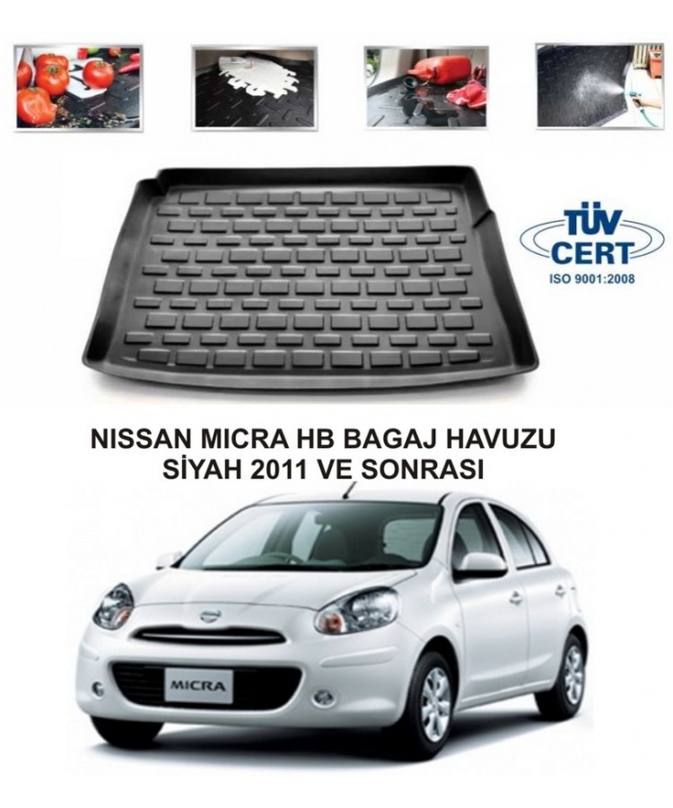 NISSAN MICRA HB BAGAJ HAVUZU SİYAH 2011 VE SONRASI