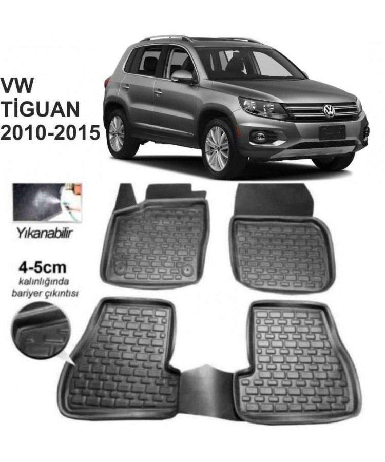 3D PASPAS VOLKSWAGEN TIGUAN 2010-2015 ARASI UYUMLU SİYAH