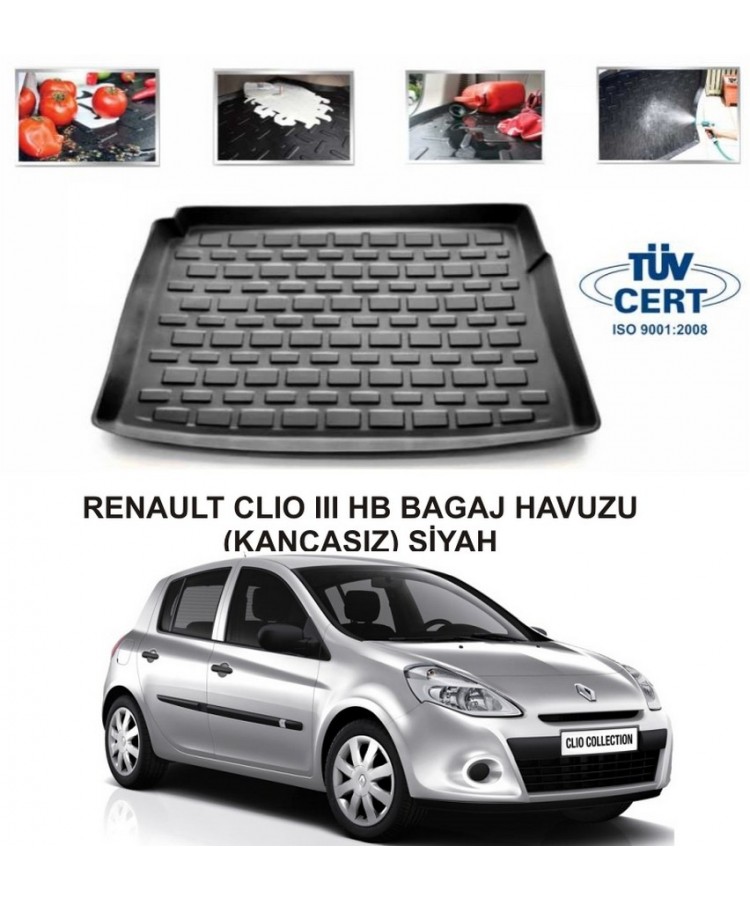 RENAULT CLIO 3 HB BAGAJ HAVUZU (KANCASIZ) SİYAH