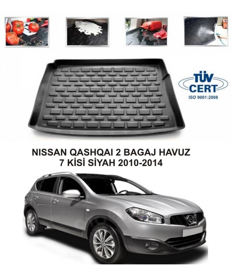 NISSAN QASHQAI 2 BAGAJ HAVUZ 7 KİŞİ SİYH 2010-2014