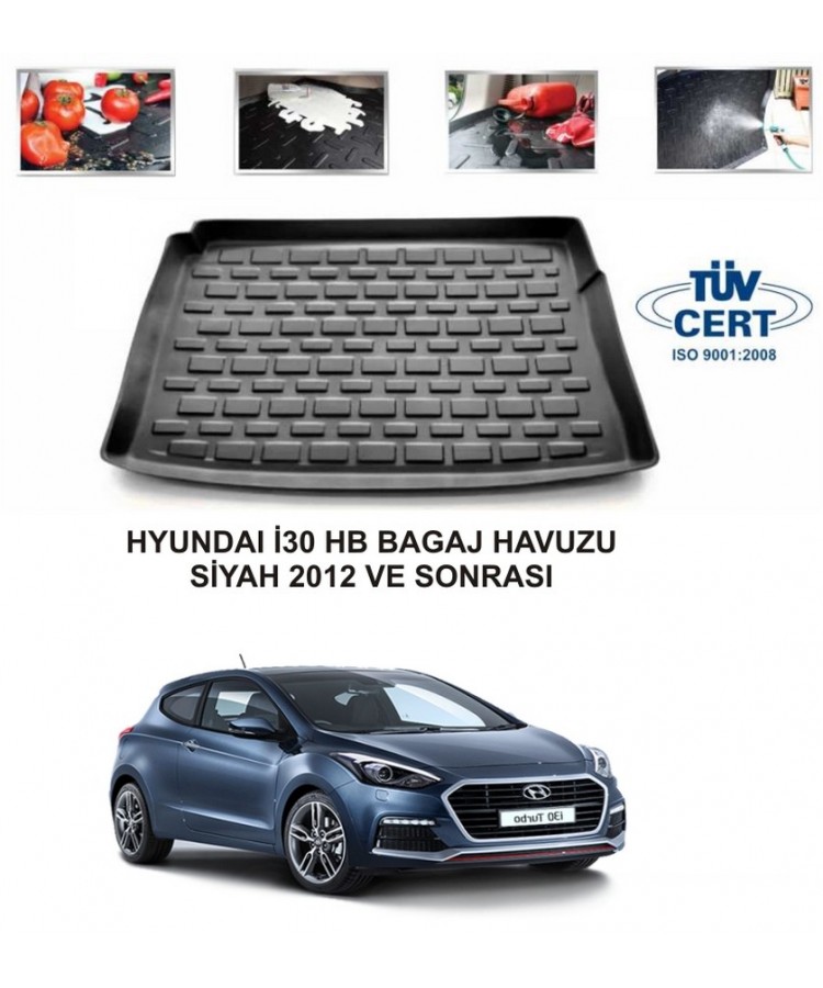 HYUNDAI İ30 HB BAGAJ HAVUZU SİYAH 2012 VE SONRASI