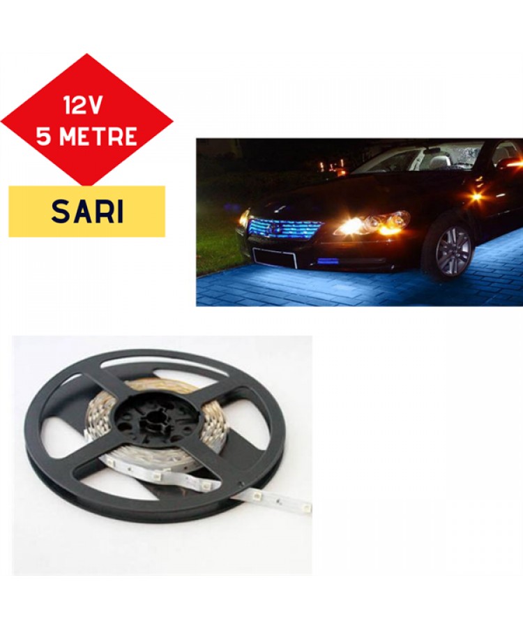 LED ŞERİT 12V 5 MT 300 LED SARI NORMAL KOD:4327481