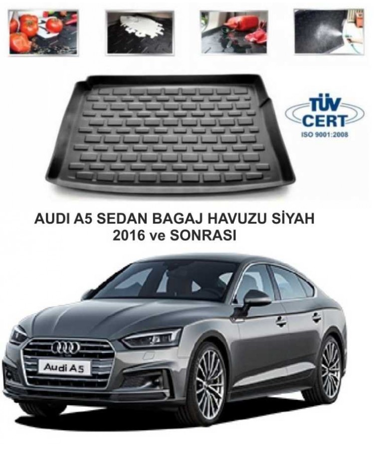 AUDI A5 SEDAN BAGAJ HAVUZU SİYAH 2016 ve SONRASI 1112K