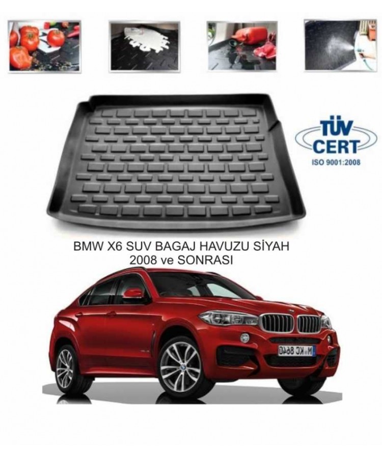 BMW X6 SUV BAGAJ HAVUZU SİYAH 2008 ve SONRASI