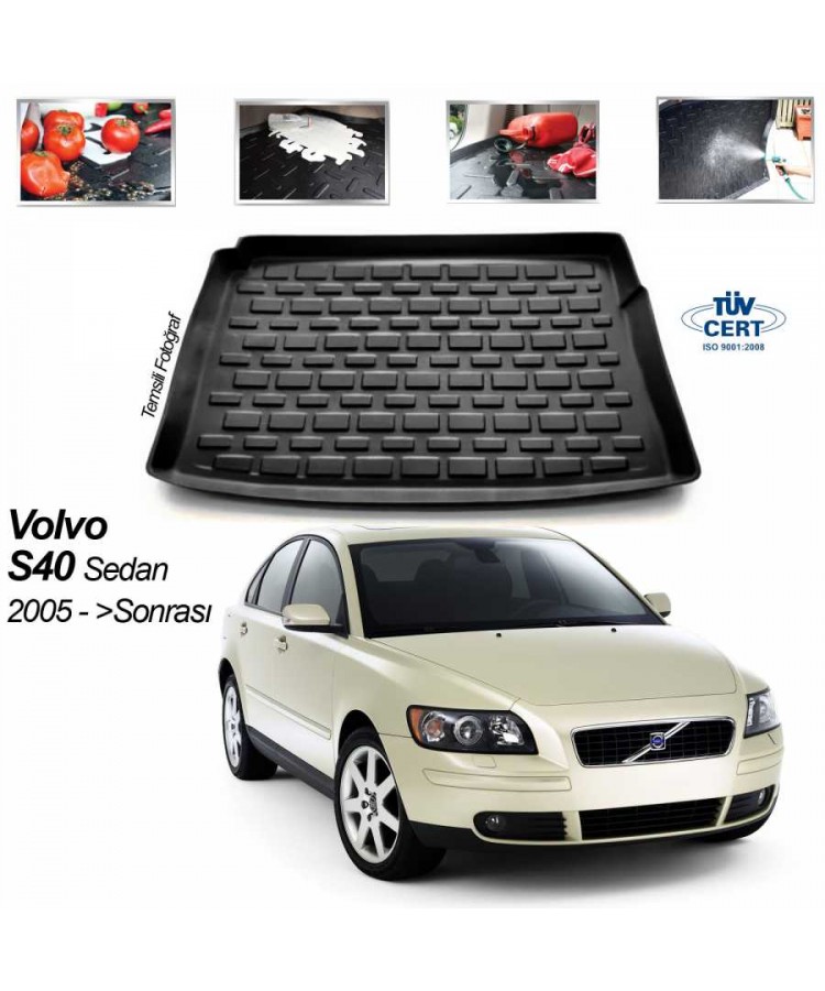 VOLVO S 40 BAGAJ HAVUZU SİYAH 2005-2012