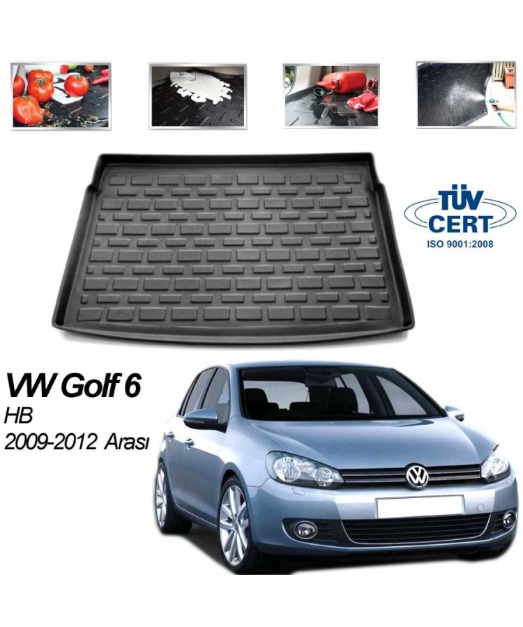 VOLKSWAGEN GOLF 6 HB BAGAJ HAVUZU SİYAH 2009-2014