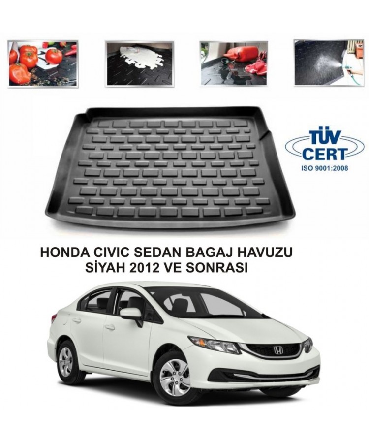 HONDA CIVIC SEDAN BAGAJ HAVUZU SİYAH 2012 -2016