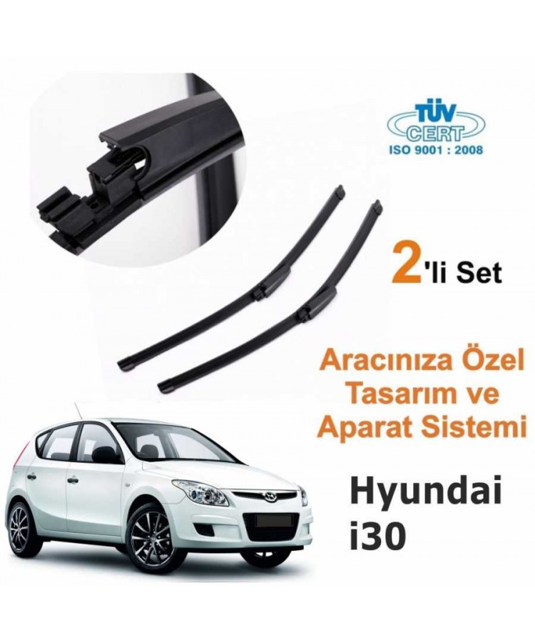 Hyundai İ30 Araca Özel Silecek Takımı 480mm-600mm (Sağ-Sol) 1353466