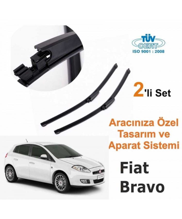 Fiat Bravo Araca Özel Silecek Takımı 480mm-600mm (Sağ-Sol)_ 1353466