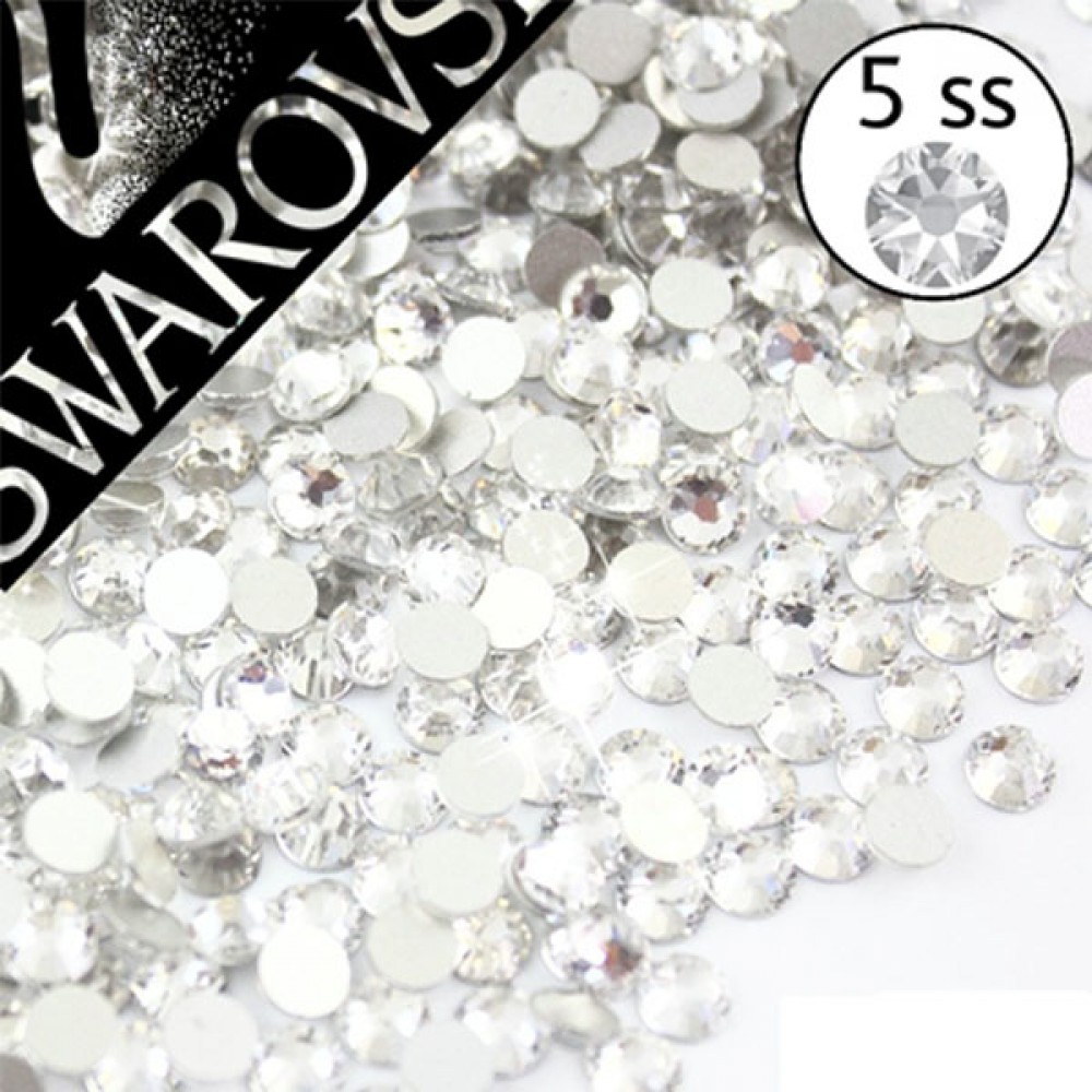 SWAROVSKİ KRİSTAL 5 SS ŞEFFAF 200 ADET