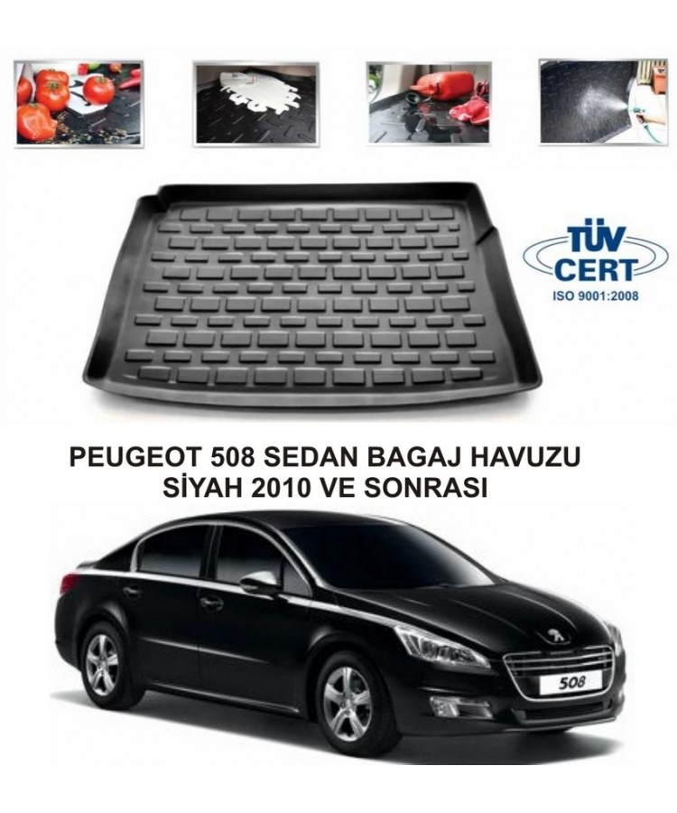 PEUGEOT 508 SEDAN BAGAJ HAVUZU SİYAH 2010 VE SONRASI