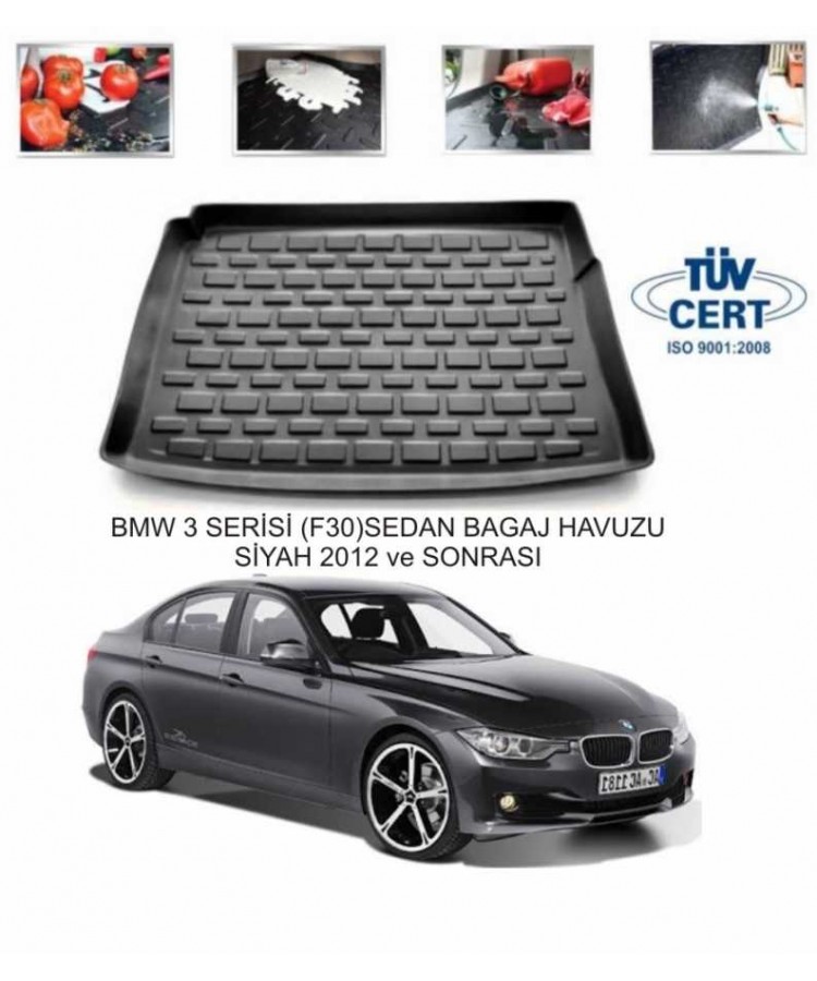 BMW 3 SERİSİ (F30)SEDAN BAGAJ HAVUZU SİYAH 2012 ve SONRASI