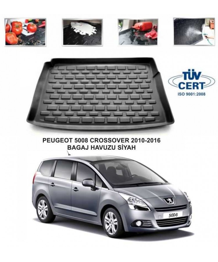 PEUGEOT 5008 CROSSOVER 2010-2016 BAGAJ HAVUZU SİYAH