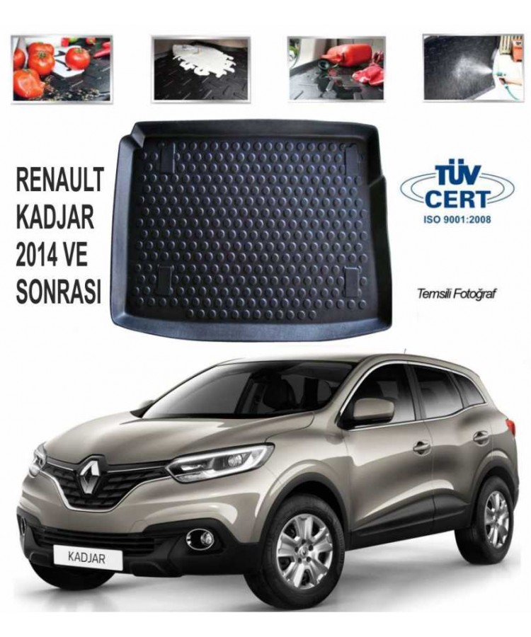 RENAULT KADJAR SUV BAGAJ HAVUZU SİYAH 2014 VE SONRASI