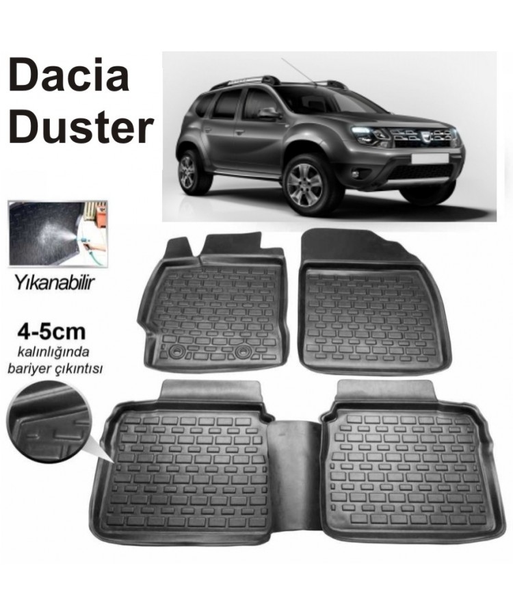 3D KAUÇUK PASPAS DACIA DUSTER SİYAH 101452