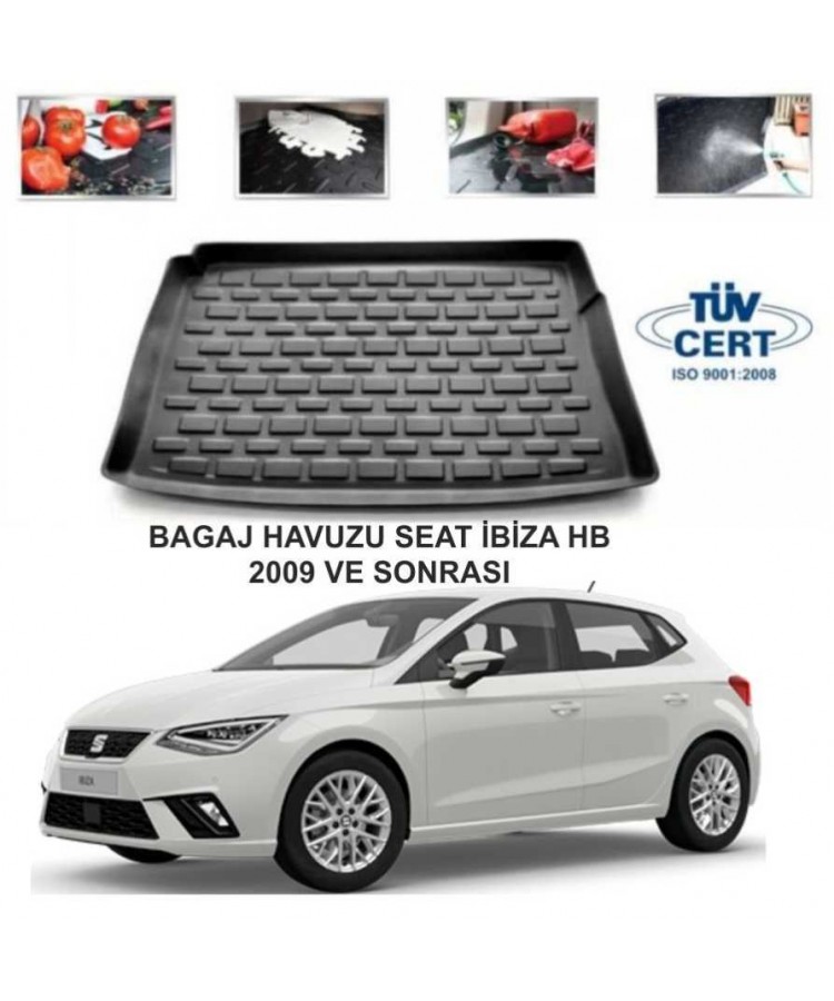 SEAT İBİZA HB BAGAJ HAVUZU SİYAH 2009 SONRASI