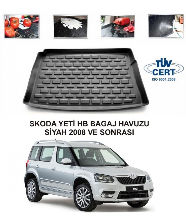 SKODA YETİ HB BAGAJ HAVUZU SİYAH 2008 VE SONRASI